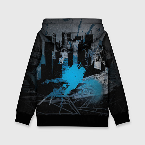 Детская толстовка Spider-man over the city / 3D-Черный – фото 2