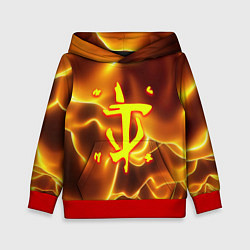 Толстовка-худи детская Doom грозовой стиль марса, цвет: 3D-красный