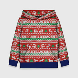 Детская толстовка Deer christmas pattern