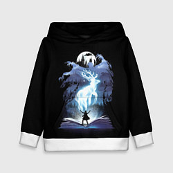 Толстовка-худи детская Harry Potter patronus and dementors, цвет: 3D-белый