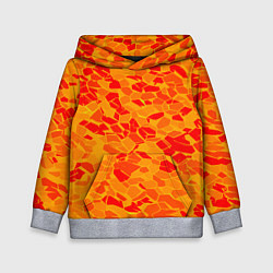 Детская толстовка Красные плитки на жёлтом фоне