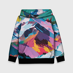 Детская толстовка Горы краски