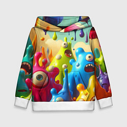 Детская толстовка Мультяшные персонажи - нейроарт