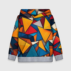 Детская толстовка Разноцветные треугольники