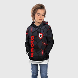 Толстовка-худи детская Bimoto - плиты с эффектом свечения, цвет: 3D-белый — фото 2