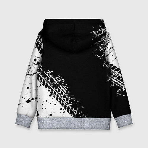 Детская толстовка Ducati - следы от шин / 3D-Меланж – фото 2