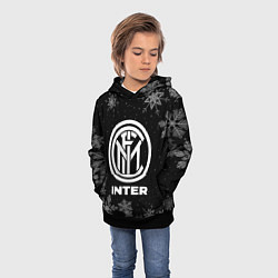 Толстовка-худи детская Снежный Inter, цвет: 3D-черный — фото 2
