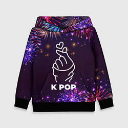 Толстовка-худи детская Праздничный K Pop, цвет: 3D-черный