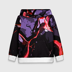 Детская толстовка Красный разлом в камне