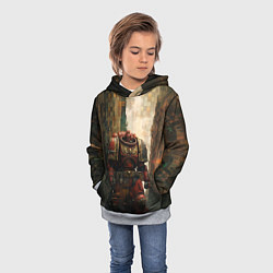 Толстовка-худи детская Космодесантник из ордена, цвет: 3D-меланж — фото 2