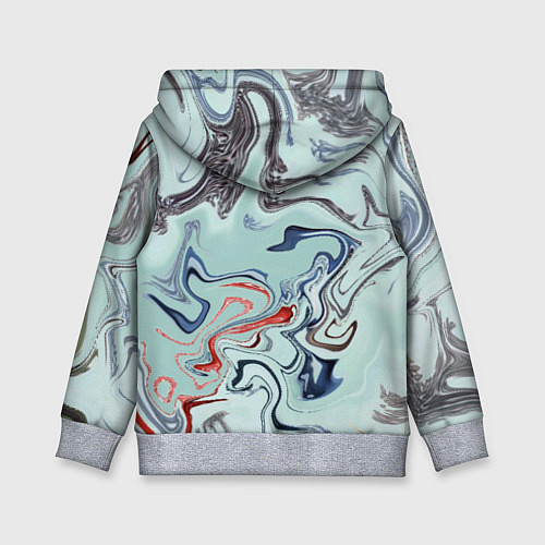 Детская толстовка Crazy waves / 3D-Меланж – фото 2