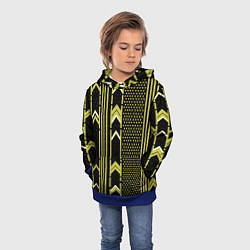 Толстовка-худи детская Закулисье классика на чёрном фоне, цвет: 3D-синий — фото 2