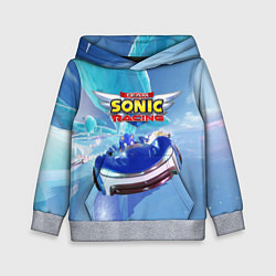 Толстовка-худи детская Team Sonic racing - speed, цвет: 3D-меланж