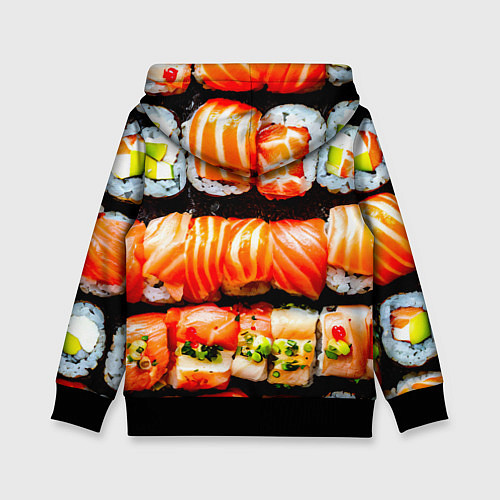 Детская толстовка Сет роллов / 3D-Черный – фото 2