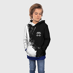 Толстовка-худи детская Arctic Monkeys - лого, цвет: 3D-синий — фото 2