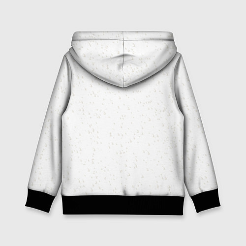 Детская толстовка Дед Мороз выглядывает из дыры в стене / 3D-Черный – фото 2