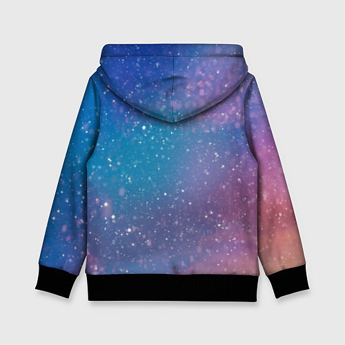 Детская толстовка Winter falls gradient / 3D-Черный – фото 2