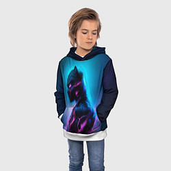 Толстовка-худи детская Black Panther, цвет: 3D-белый — фото 2
