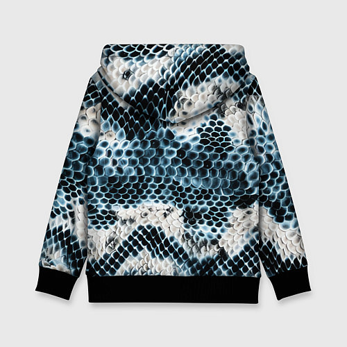 Детская толстовка Из кожи змеи / 3D-Черный – фото 2