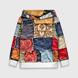 Детская толстовка Яркий пэчворк