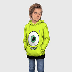 Толстовка-худи детская Майк Вазовски, цвет: 3D-черный — фото 2
