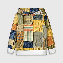 Детская толстовка Пэчворк в желтых оттенках