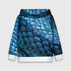 Детская толстовка Голубая кожа змеи