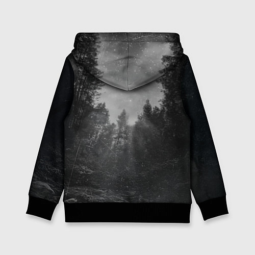 Детская толстовка Котик и НЛО / 3D-Черный – фото 2