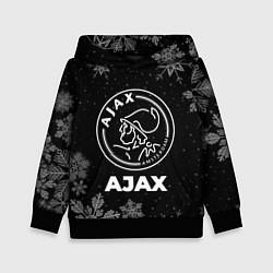 Толстовка-худи детская Снежный Ajax, цвет: 3D-черный