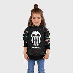Толстовка-худи детская Valencia конфети, цвет: 3D-черный — фото 2