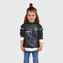 Толстовка-худи детская Рыцарь без страха и упрека, цвет: 3D-белый — фото 2