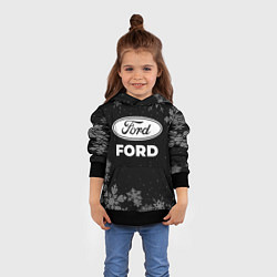 Толстовка-худи детская Снежный Ford, цвет: 3D-черный — фото 2