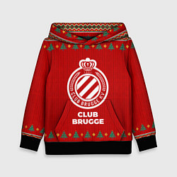 Толстовка-худи детская Club Brugge new year, цвет: 3D-черный
