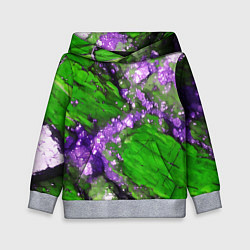 Детская толстовка Фиолетовый минерал в зелёном камне