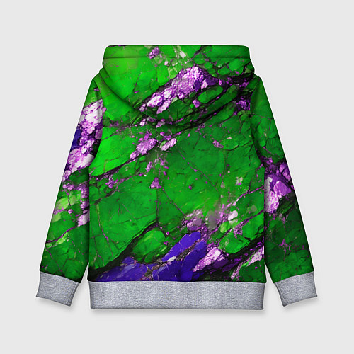 Детская толстовка A purple mineral in a green stone / 3D-Меланж – фото 2