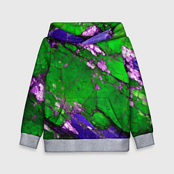 Детская толстовка A purple mineral in a green stone