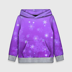 Детская толстовка Резные снежинки глитч