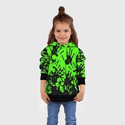 Толстовка-худи детская Death stranding руки, цвет: 3D-черный — фото 2