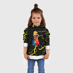 Толстовка-худи детская NBA storm, цвет: 3D-белый — фото 2