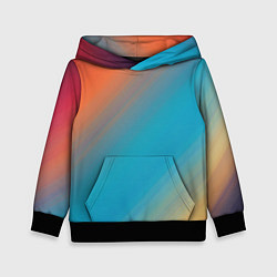 Детская толстовка Сине-оранжевый градиент