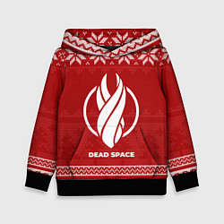 Толстовка-худи детская Новогодний Dead Space, цвет: 3D-черный