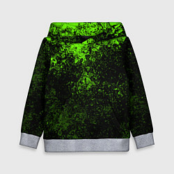 Детская толстовка Зеленые брызги красок