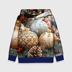 Детская толстовка Большие новогодние шары