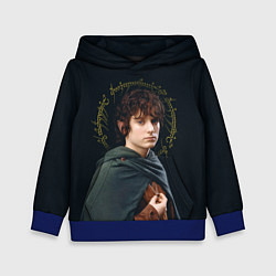 Толстовка-худи детская Фродо - Властелин колец, цвет: 3D-синий