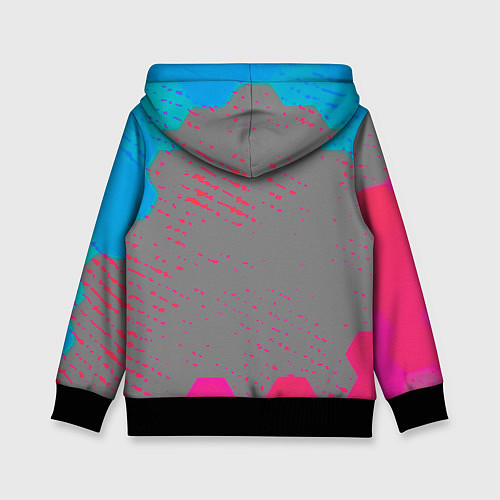 Детская толстовка Cyberpunk 2077 x ведьмак соты / 3D-Черный – фото 2