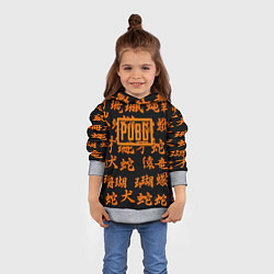 Толстовка-худи детская PUBG japan steel, цвет: 3D-меланж — фото 2