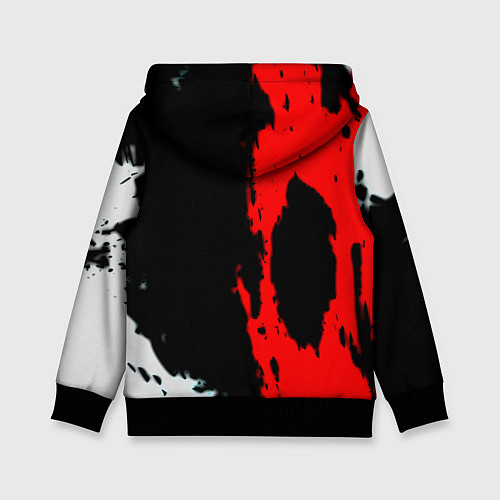 Детская толстовка Rainbow six краски абстрактные / 3D-Черный – фото 2