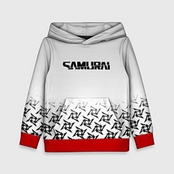 Толстовка-худи детская Samurai logo japan, цвет: 3D-красный