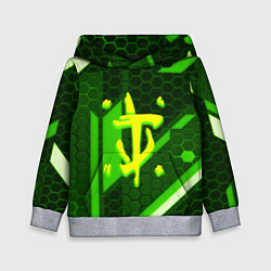 Детская толстовка Doom geometry green