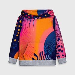 Детская толстовка Векторная абстракция с растениями - нейросеть